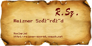 Reizner Szórád névjegykártya